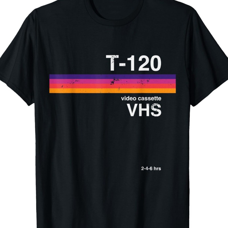 Street Fashion Videos - レトロ VHS ビデオパターン Tシャツ夏トレンディストリートファッションカジュアル Tシャツ
