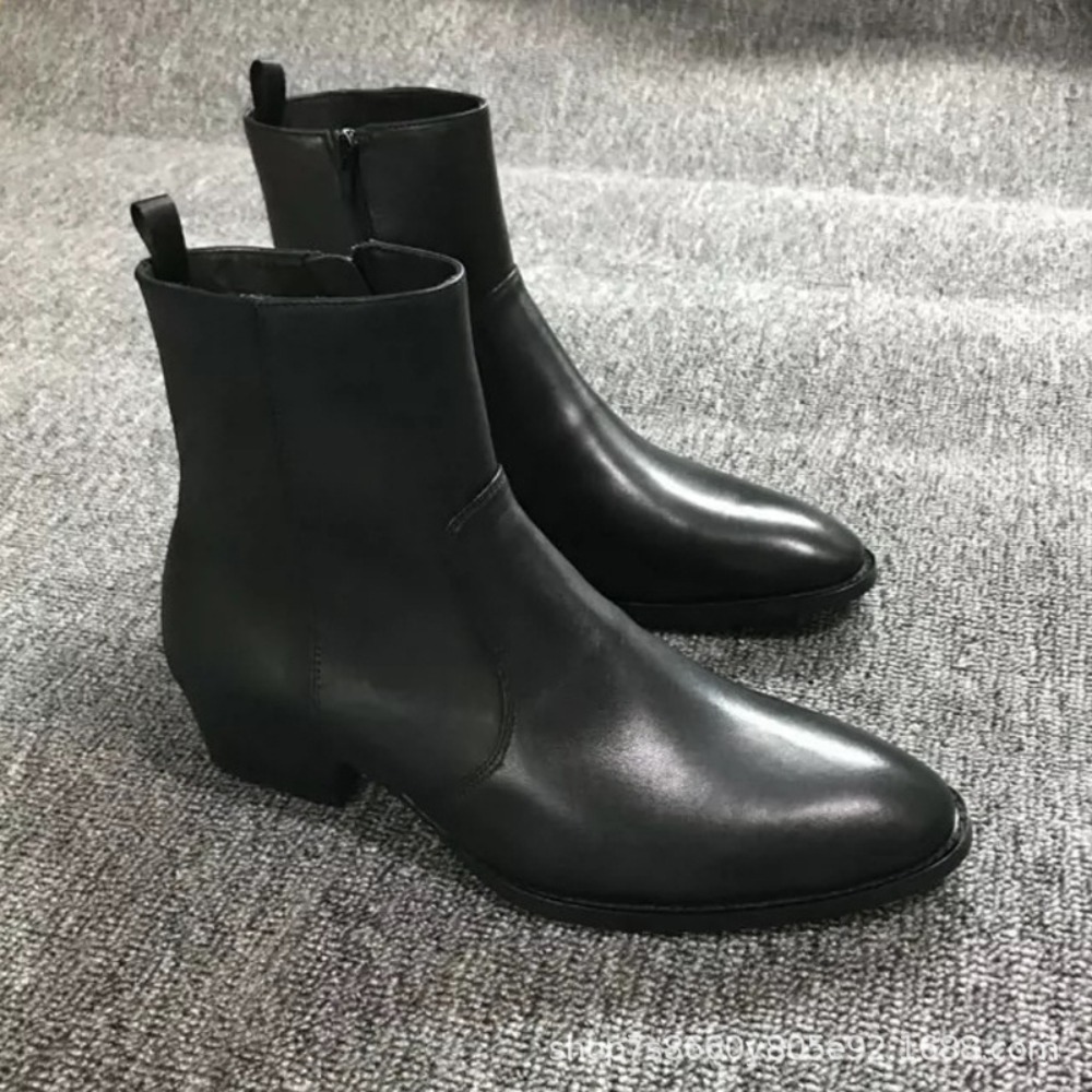 Street Fashion Brand - 新しいメンズシューズ高品質ブランドレトロ快適な革防水アンクルブーツ 2025 ファッション黒メンズチェルシーブーツ