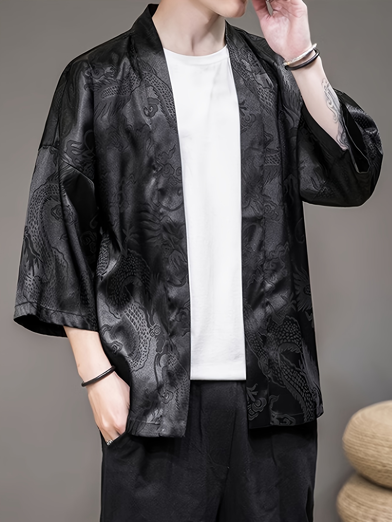 Street Fashion Designers - 2026年夏メンズ着物3Dプリントデザイン通気性軽量カジュアルファッションアウトドアストリートメンズウェア