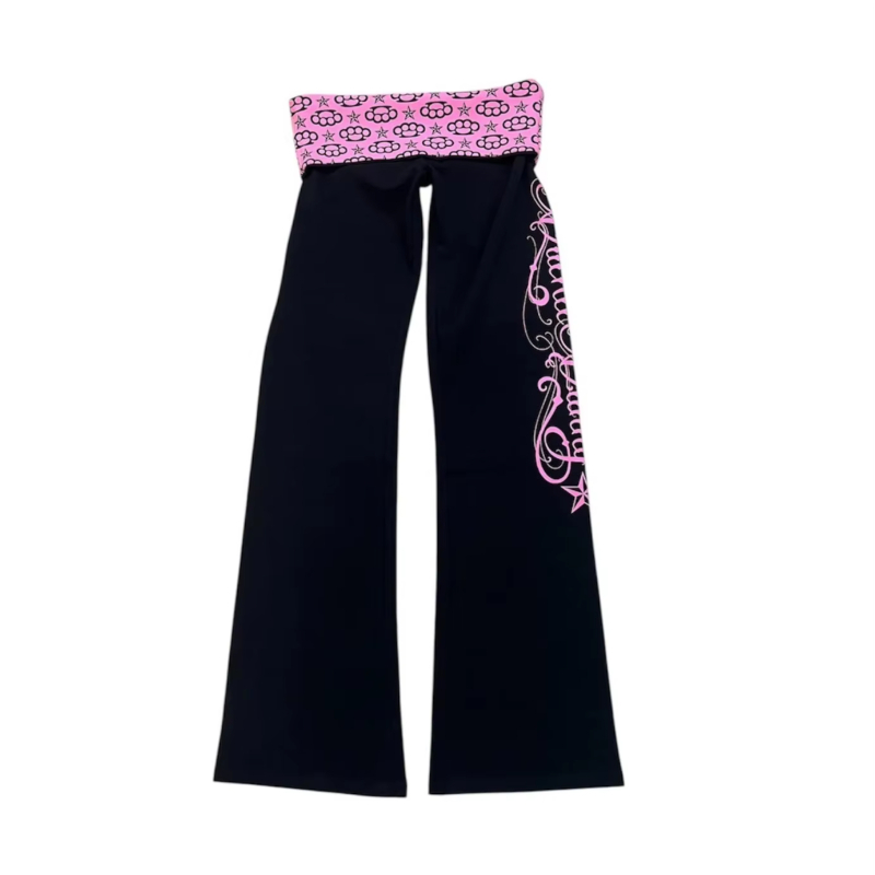 Street Fashion Culture - アメリカンゴシックヒップホップストリートスタイルサブカルチャーレトロE-girlスタイル快適なカジュアルパンツファッショントレンドコントラストパンツ