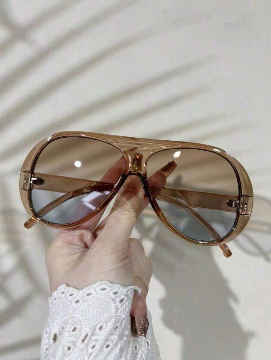 Street Fashion Brand - 新品レトロデザインオーバーサイズスクエアファッションメガネ、ハイエンドストリートスタイル、パーティー、フェスティバル、デイリーカジュアルメガネ