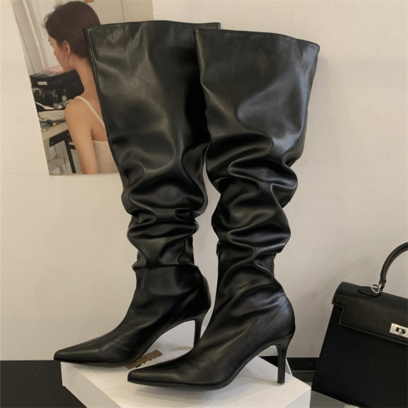 Eilyken 2026冬デザイン プリーツ ポインテッドト - Street Fashion Designers のレビューと価格