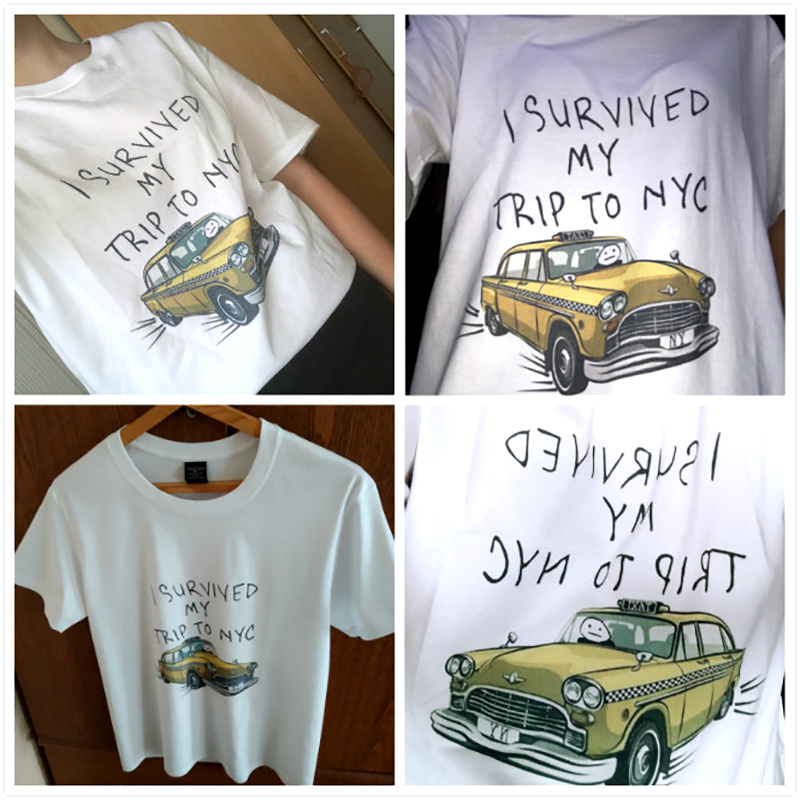 面白い Tシャツ男性女性私はニューヨークへの旅行を生き延びた - Street Fashion Nyc のレビューと価格