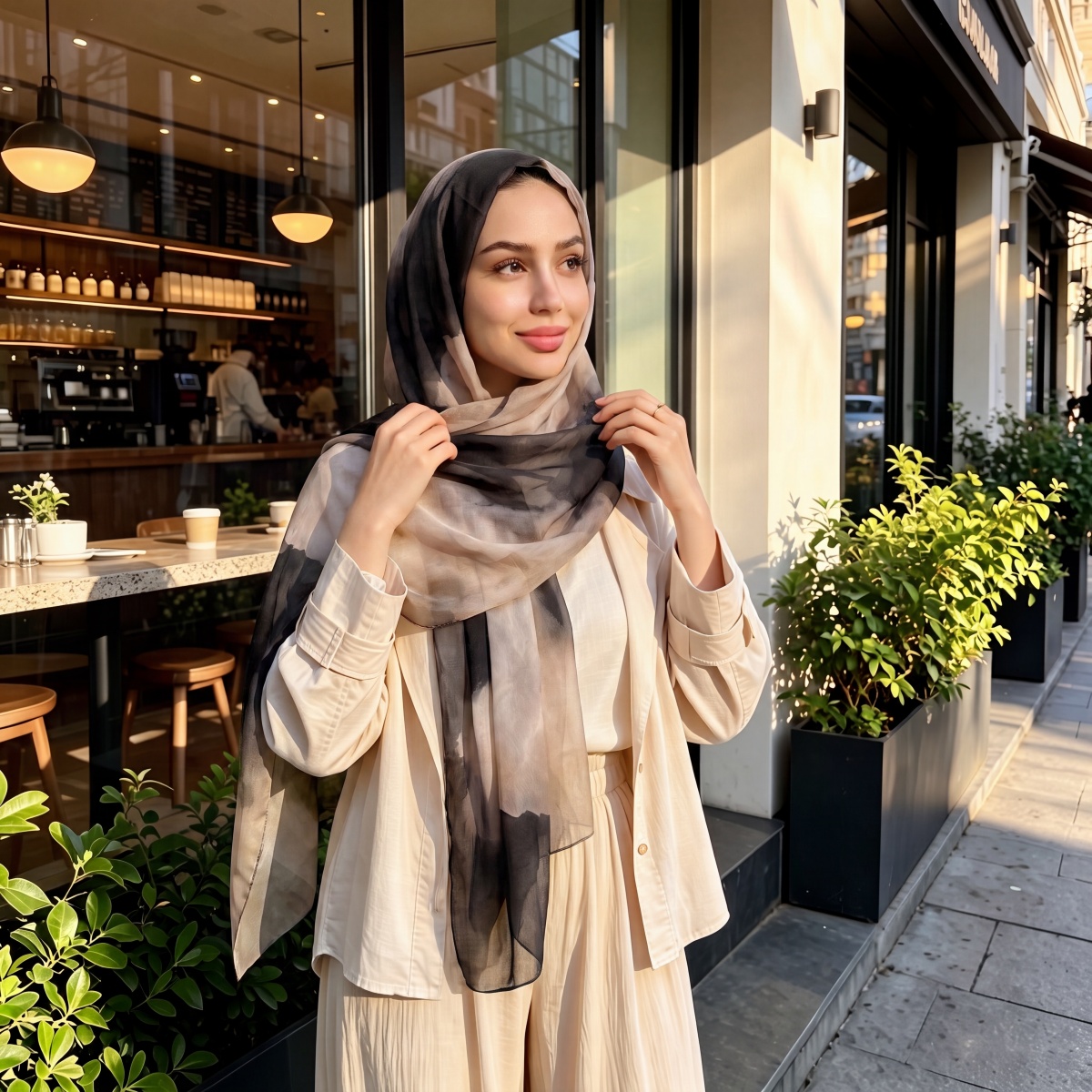 パシュミナ女性用スカーフ2026バンダナショールヒジャブ、秋 - Street Fashion Hijab のレビューと価格