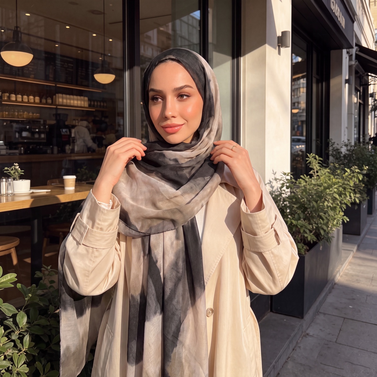 パシュミナ女性用スカーフ2026バンダナショールヒジャブ、秋 - Street Fashion Hijab のレビューと価格