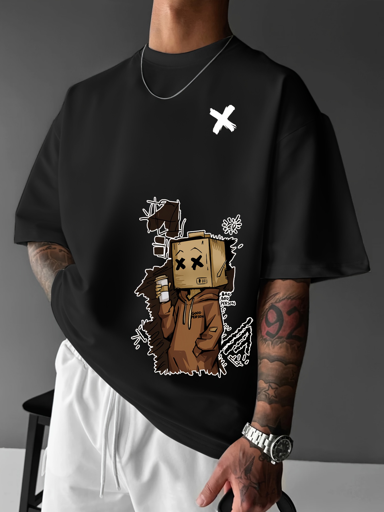 ヨーロッパとアメリカの夏のメンズファッション漫画グラフィティ - Street Fashion Graffiti のレビューと価格