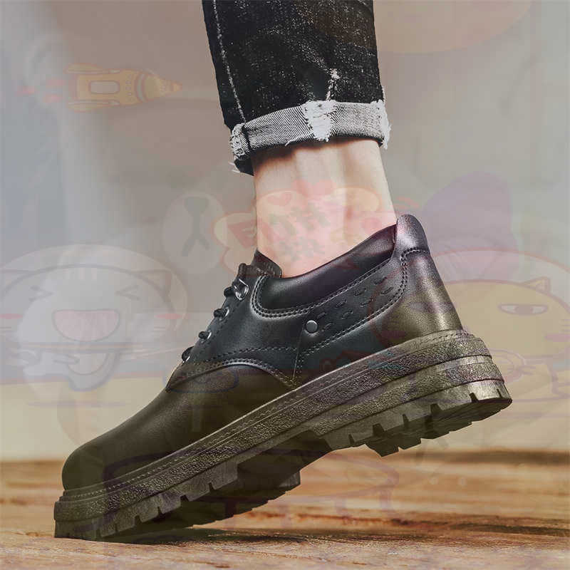 ダーク天然皮革ファッショントレーナーテニスメンズスニーカーフ - Street Fashion For Short Guys のレビューと価格