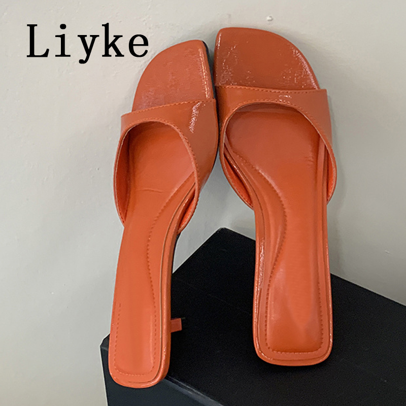Liyke ブランドデザイナーシューズ女性ミュールスライドフ - Street Fashion Brand のレビューと価格