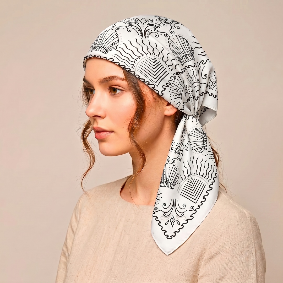 女性用スカーフ ヒジャブ スクエアヘッドスカーフ バンダナ  - Street Fashion Hijab のレビューと価格