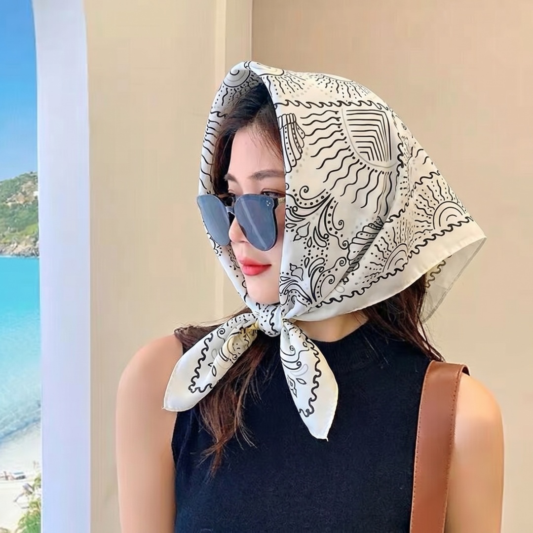 女性用スカーフ ヒジャブ スクエアヘッドスカーフ バンダナ  - Street Fashion Hijab のレビューと価格