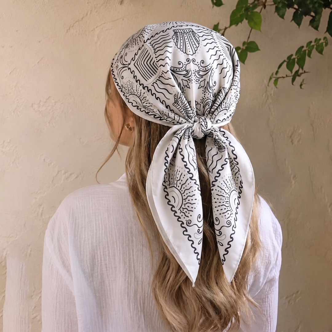 女性用スカーフ ヒジャブ スクエアヘッドスカーフ バンダナ  - Street Fashion Hijab のレビューと価格