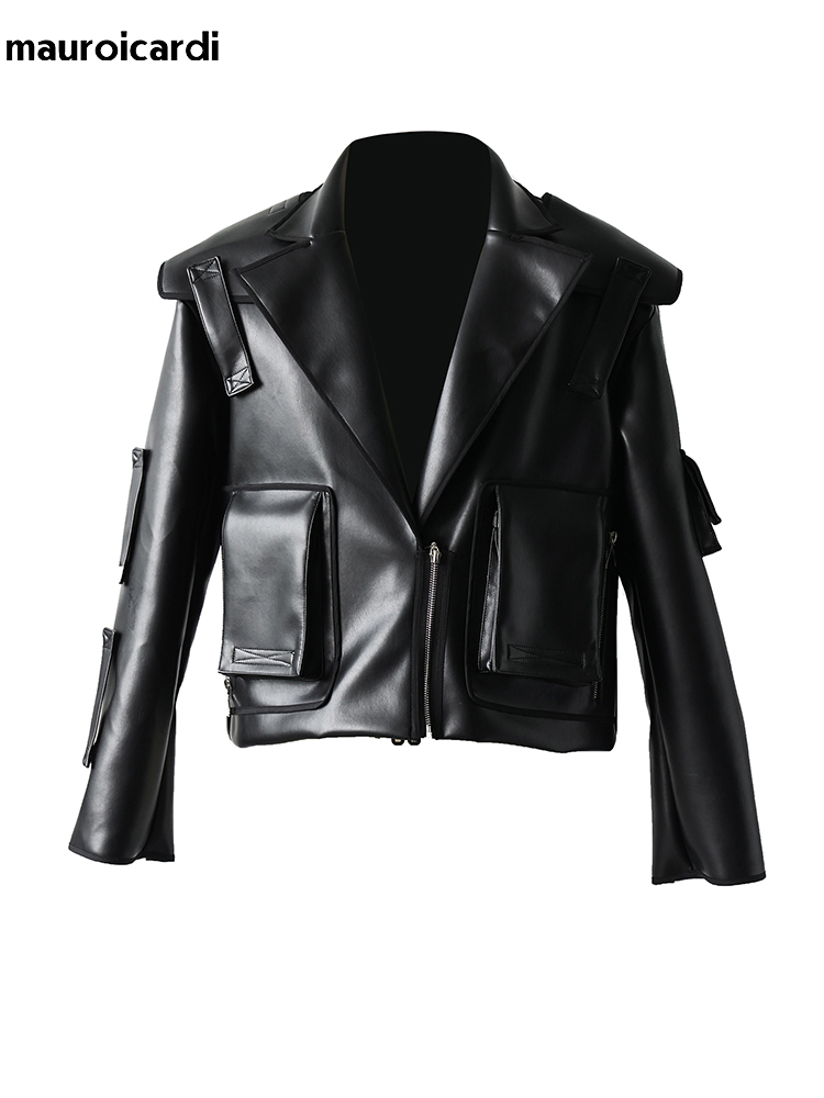 Marouicardi-男性用のラージサイズのフェイクレザー - Street Fashion Runway のレビューと価格
