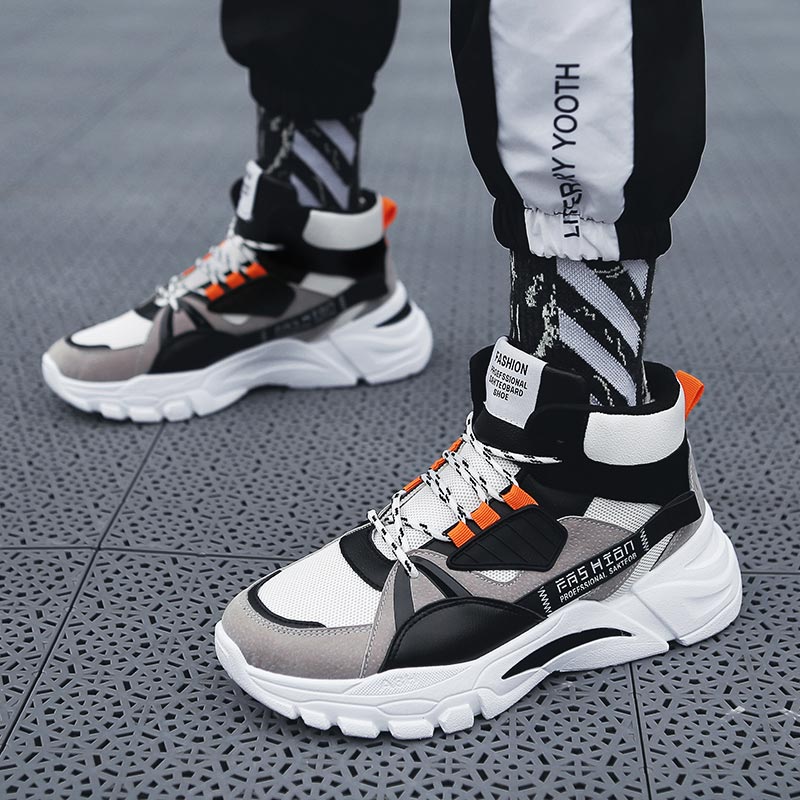 Hightop夏男性のスポーツの靴の男ランニングシューズ男性 - Street Fashion For Short Guys のレビューと価格