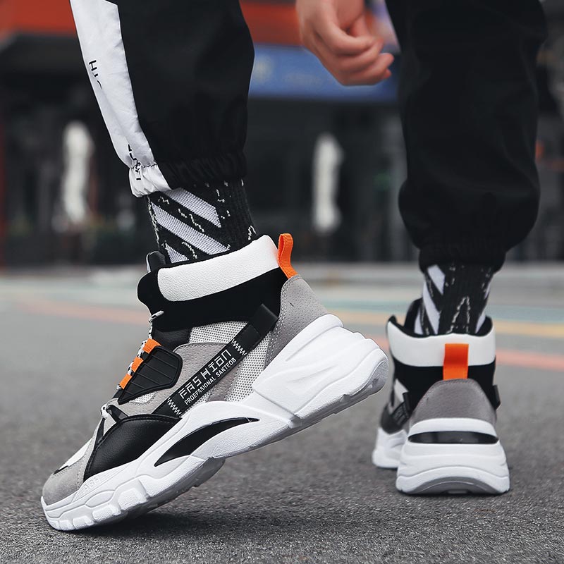 Hightop夏男性のスポーツの靴の男ランニングシューズ男性 - Street Fashion For Short Guys のレビューと価格