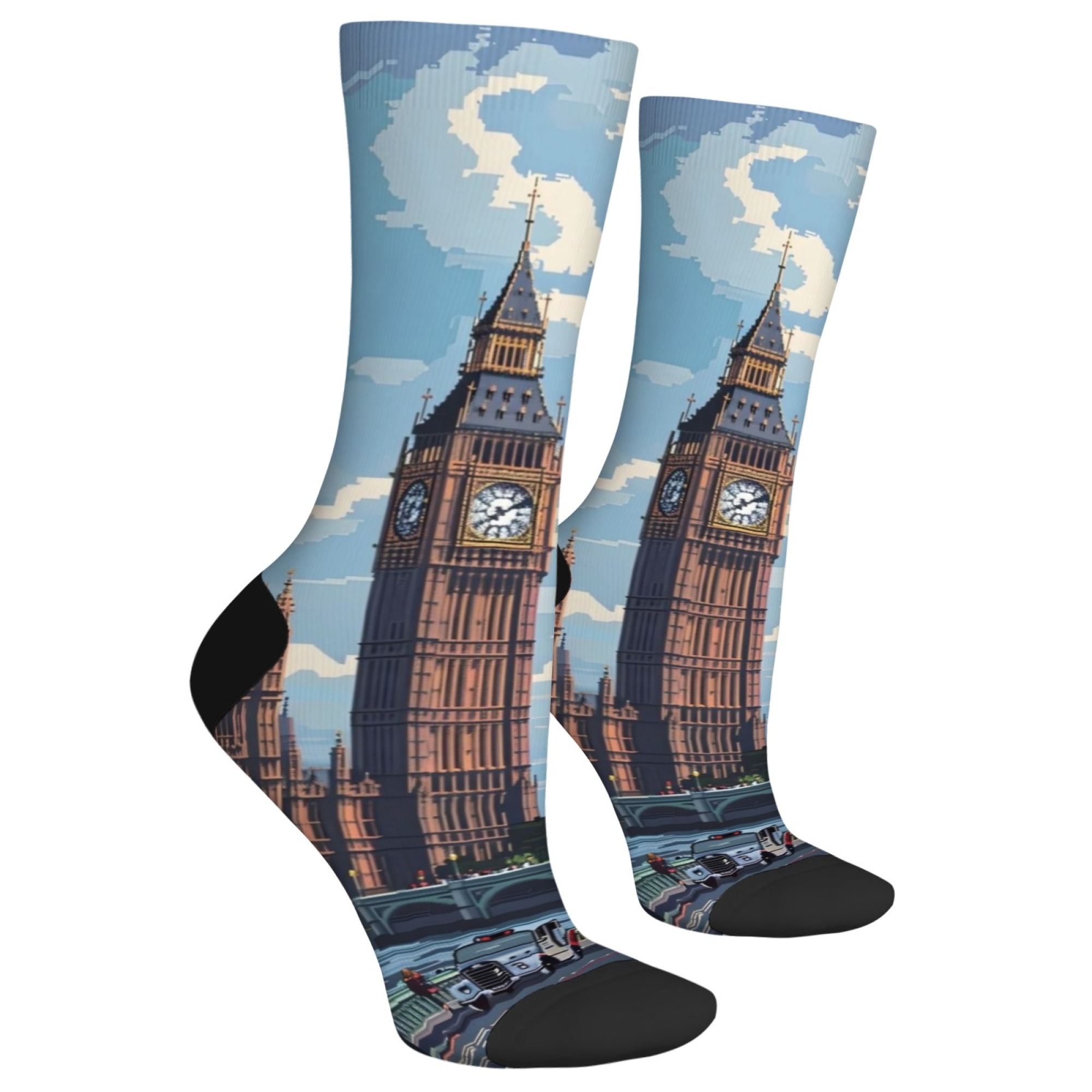 コミックスタイルのロンドンストリートメンズソックスノベルティ - Street Fashion London のレビューと価格