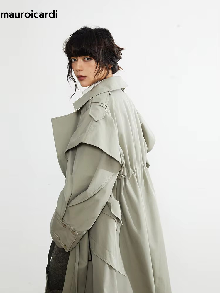 Mauroicardi-女性のためのエレガントなフリルトレン - Street Fashion Runway のレビューと価格