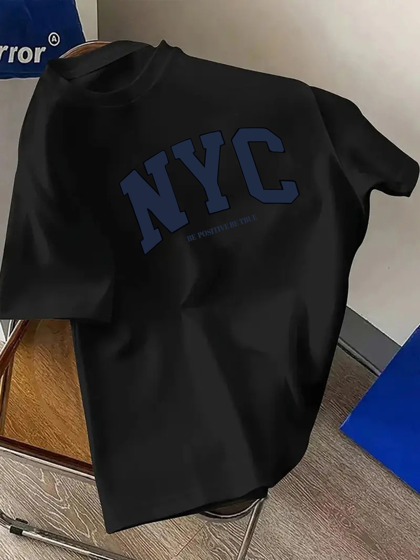 NYC レタープリント ラウンドネック 半袖 Tシャツ シン - Street Fashion Nyc のレビューと価格