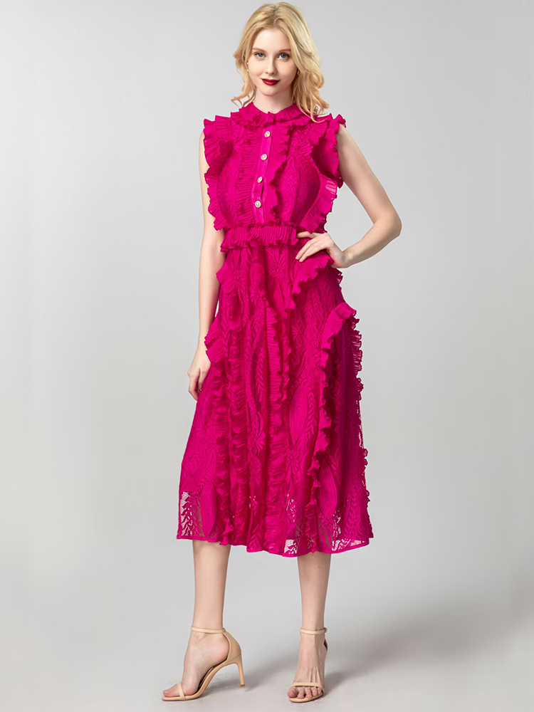JUNLINNA ファッションエレガントな滑走路ドレス夏の女 - Street Fashion Runway のレビューと価格