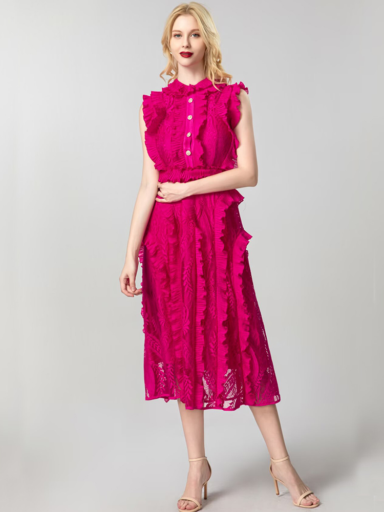 JUNLINNA ファッションエレガントな滑走路ドレス夏の女 - Street Fashion Runway のレビューと価格