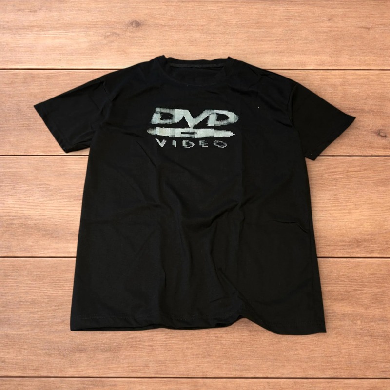 ヴィンテージスタイルのヴィンテージDVDビデオTシャツ、夏用 - Street Fashion Videos のレビューと価格